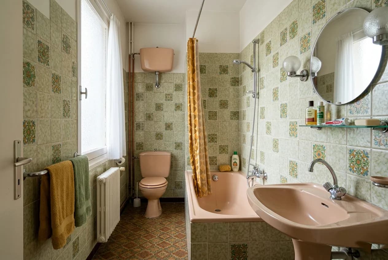 Renovation complete salle de bain - Villeurbanne : Avant